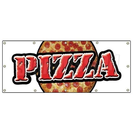 SIGNMISSION PIZZA BANNER SIGN shop place fresh hot signs subs slice B-120 Pizza